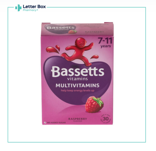 Vitamin-Bassetts Multivitamins For 7-11 Years Raspberry Flavour