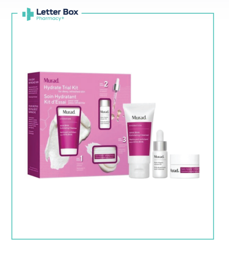 Skin Care-MURAD Hydrate Trial 3 Piece Kit (6Exfoliating Cleanser, Moisture & Multi Vitamin