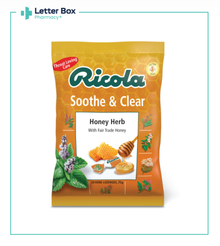 Cough, Cold & Flu-Ricola Soothe & Clear Honey Herb Cough Drops