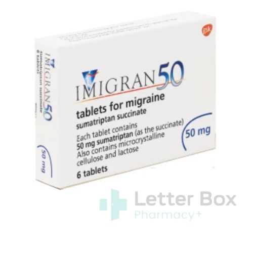 (Consultation) Imigran (Sumatriptan) 50mg/100mg 6 Tablets