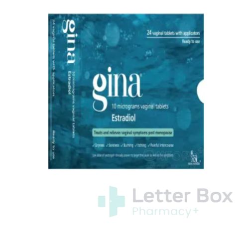 (Consultation) Gina Vaginal Tablets 10mcg estradiol 24 pack for HRT symptoms